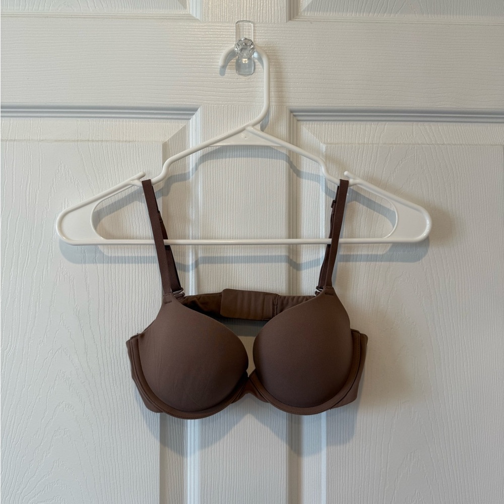 SKIMS Chocolate Brown Push Up Bra